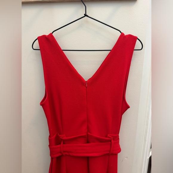 Anthropologie Cathy Structured Jumpsuit in Red - Picture 7 of 12